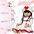Boneca Reborn Realista Morena Linda Enxoval Completo Bolsa - Imagem 4