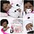 Boneca Reborn Realista Pandinha Negra Enxoval Completo Bolsa - Imagem 1