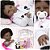 Boneca Reborn Realista Negra Linda Enxoval Panda Itens Luxo - Imagem 1