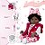 Boneca Reborn Realista Girafinha Menina Negra Kit 14 Itens - Imagem 4