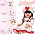 Boneca Reborn Realista Morena Princesa Enxoval Completo Luxo - Imagem 4