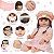 Boneca Reborn Realista Menina 100% Vinil Siliconado 13 Itens - Imagem 3
