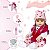 Boneca Reborn Realista Girafinha Loira Com Itens 30 Frases - Imagem 4