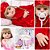 Boneca Reborn Realista Loira Vinil Enxoval Luxo Completo - Imagem 1