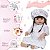Bebe Reborn Realista Menina Linda 46cm Enxoval Luxo Completo - Imagem 4