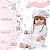 Bebe Reborn Realista Menina Loira Princesa Enxoval Completo - Imagem 4
