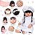 Boneca Reborn Realista Morena 46cm Olhos Castanhos 13 Itens - Imagem 3