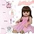 Boneca Reborn Realista Bailarina Com Itens Fala 30 Frases - Imagem 4