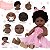Boneca Reborn Realista Negra Bailarina Coelhinha Kit Itens - Imagem 3