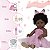 Boneca Reborn Realista Negra Bailarina Coelhinha Kit Itens - Imagem 4