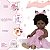 Boneca Reborn Realista Bailarina Negra Enxoval Luxo 25 Itens - Imagem 4