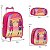 Mochila Infantil Feminina Rodinhas Barbie Ken Com Lancheira - Imagem 4