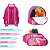 Mochila Infantil de Rodinhas Feminina Barbie Com Lancheira - Imagem 6