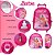 Mochila Infantil de Rodinhas Feminina Barbie Com Lancheira - Imagem 3