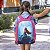 Mochila Infantil Feminina Pequena Sereia Costas + Lancheira - Imagem 5