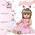 Boneca Reborn Realista Bailarina Loira 30 Frases Com Bolsa - Imagem 4