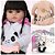Boneca Reborn Realista Menina Pandinha Morena Baby 30 Frases - Imagem 1