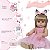 Boneca Reborn Realista Bailarina Loira Kit 22 Acessórios - Imagem 4