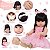 Boneca Reborn Realista Morena Bailarina Coelhinha 14 Itens - Imagem 3