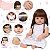 Boneca Reborn Realista Princesa Enxoval Completo Bolsa Itens - Imagem 3