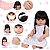 Bebe Reborn Realista Menina Morena Fofa Kit 13 Acessórios - Imagem 3