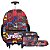 Mochila Infantil Masculina Rodinha Spider Man Juvenil Grande - Imagem 1