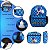 Mochila Infantil Masculina Sonic Com Lancheira Térmica Azul - Imagem 3