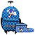 Kit Mochila Infantil Masculina Rodinha Sonic Juvenil Azul - Imagem 1