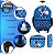 Kit Mochila Infantil Masculina Rodinha Sonic Juvenil Azul - Imagem 3