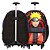 Kit Mochila Infantil Masculina Rodinha Naruto Juvenil Preta - Imagem 6