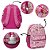 Mochila Infantil Feminina Roblox Juvenil Costas Cor Rosa - Imagem 3