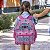 Mochila Infantil Feminina De Costas Stitch Juvenil Rosa - Imagem 5