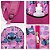 Mochila Infantil Feminina De Costas Stitch Juvenil Rosa - Imagem 6