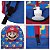 Mochila Infantil Masculina Super Mario Juvenil Costas Azul - Imagem 6