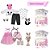 Bebe Reborn Gêmeas Meninas Pandinha Coelhinha Kit Completo - Imagem 4