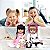 2 Boneca Reborn Realista Menina Pandinha Coelhinha 27 Itens - Imagem 5