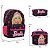 Kit Mochila Infantil Menina Barbie Juvenil Costas Lancheira - Imagem 4