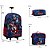 Kit Mochila Infantil Masculina Rodinhas Capitão América Azul - Imagem 4