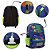 Mochila Infantil Masculina Dinossauro Juvenil Costas Azul - Imagem 3