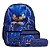 Kit Mochila Infantil Masculina Sonic Juvenil Tam G Costas - Imagem 1