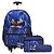Kit Mochila Infantil Rodinha Sonic Menino Com Lancheira Azul - Imagem 1