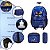 Kit Mochila Infantil Rodinha Sonic Menino Com Lancheira Azul - Imagem 3
