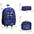 Kit Mochila Infantil Rodinha Sonic Menino Com Lancheira Azul - Imagem 4