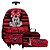 Kit Mochila Infantil Rodinha Minnie Mouse Juvenil Vermelha - Imagem 1
