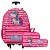 Kit Mochila Infantil Rodinha Menina Unicórnio Rosa 3 Peças - Imagem 1