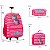 Kit Mochila Infantil Rodinha Menina Unicórnio Rosa 3 Peças - Imagem 4