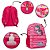 Mochila Infantil Feminina Grande Unicórnio Juvenil Costas - Imagem 3