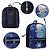 Mochila Infantil Feminina Frozen Juvenil Costas Tam M Azul - Imagem 3