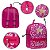 Mochila Infantil Feminina Barbie Juvenil Costas Tam M Rosa - Imagem 3