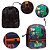 Mochila Infantil Menino Costas Dino Juvenil Tam M Cor Preto - Imagem 3